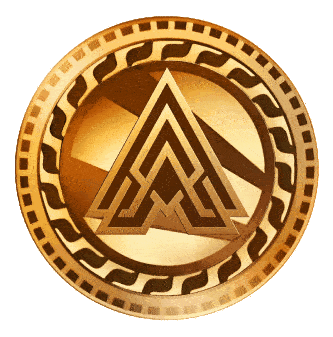 Floating BTC Coin